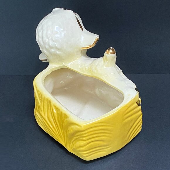 Vintage 23K Gold Guaranteed 1950s Lamb Planter - Picture 7 of 8